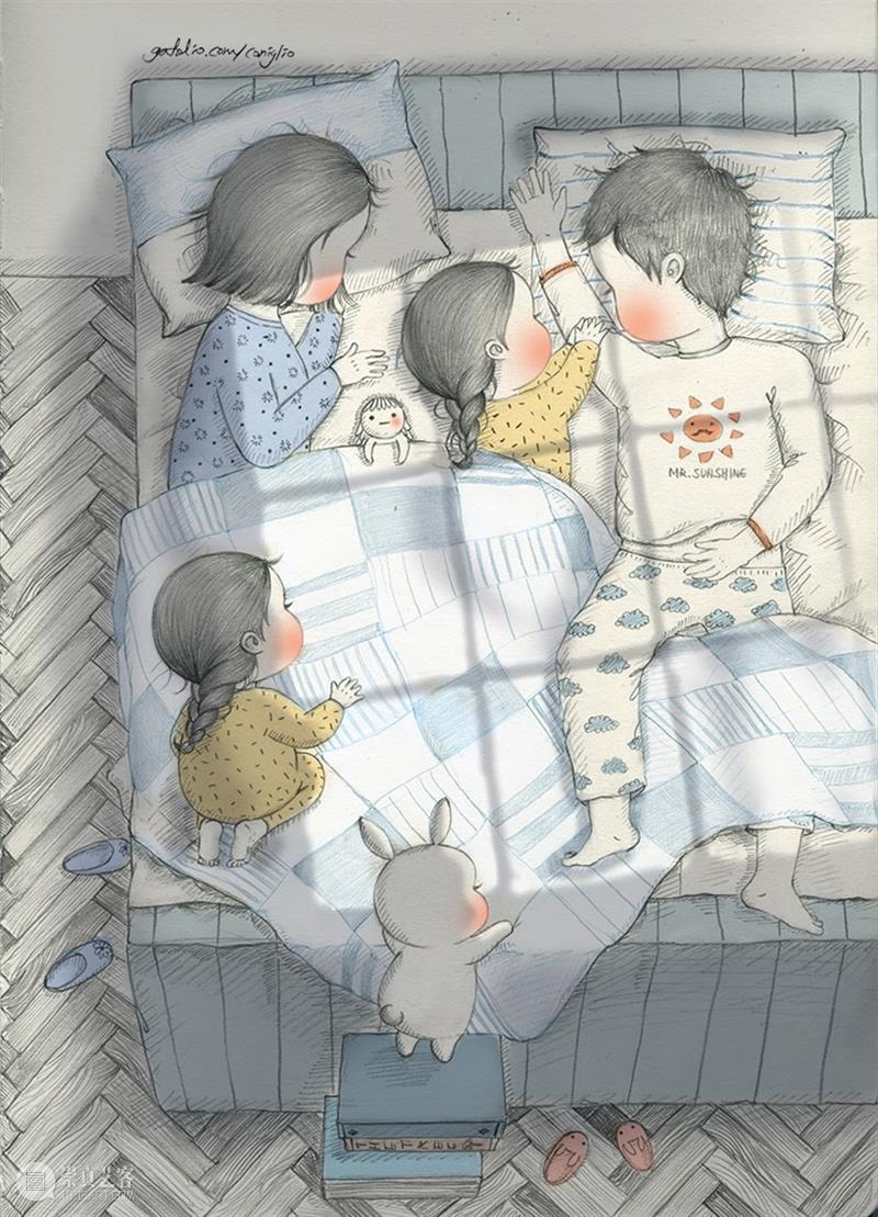铅笔和纸可以帮我每天做梦 铅笔 韩国 插画家 女孩 Mari 蓬松兔 Burro 日常生活 时刻 细节 崇真艺客