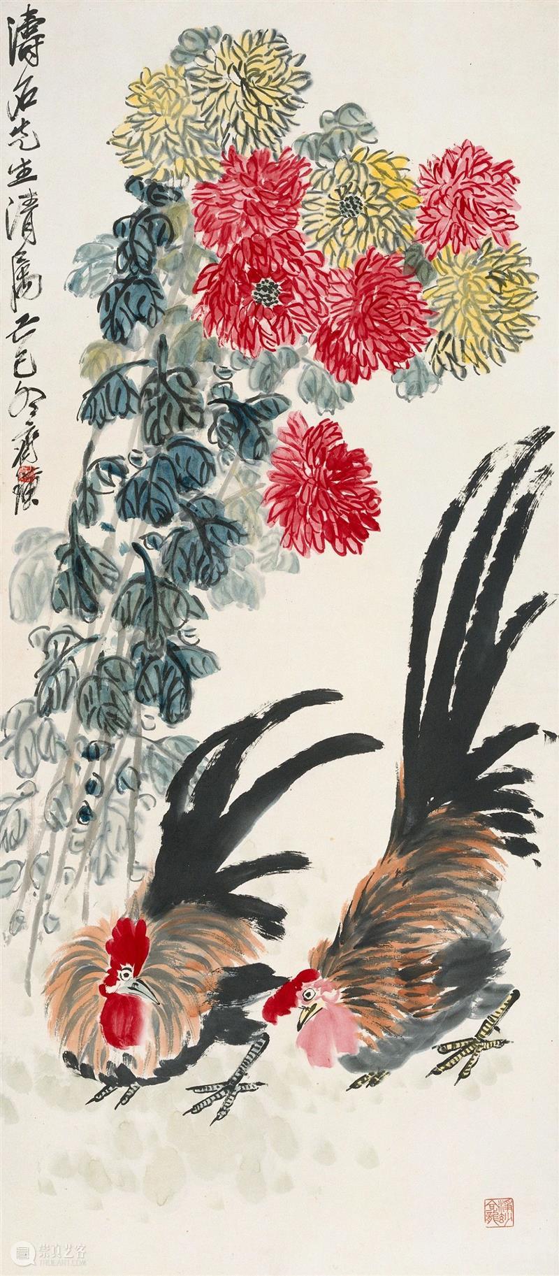 辛丑牛年第一个工作日，开工大吉！ 工作日 辛丑牛 辛丑 牛年 大吉 谐音 吉利 事物 齐白石 菊花 崇真艺客