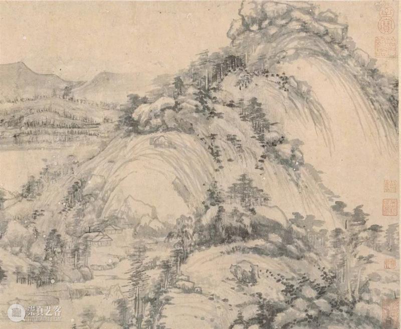 如何识别画里的各种皴法？ 皴法 周华健 国画 山石 树木 肌理 手法 物体 轮廓 以外 崇真艺客