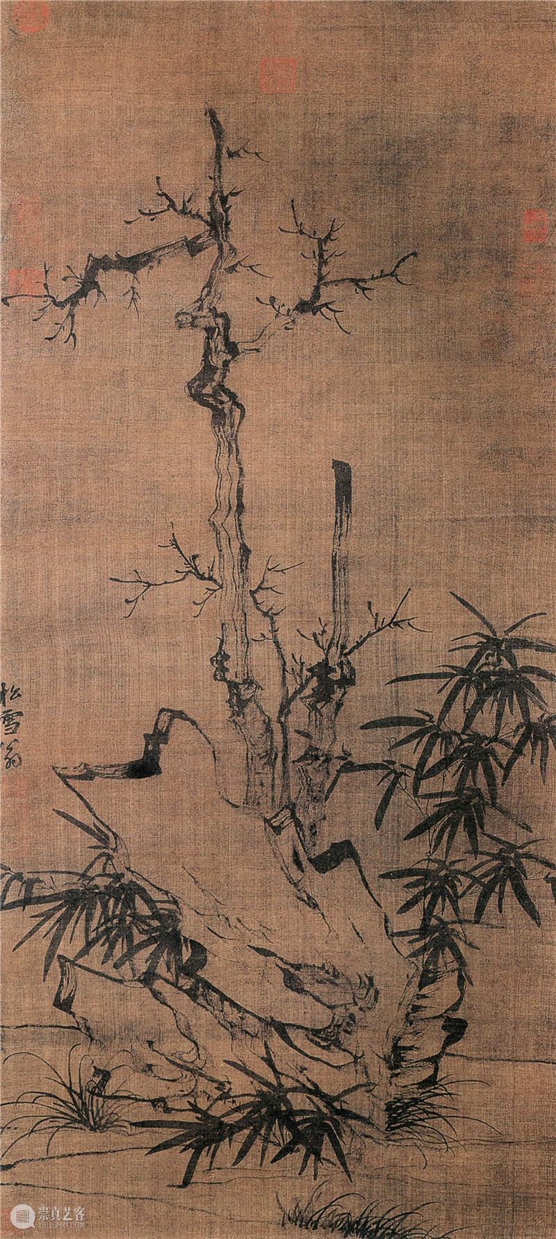 绘画图式中的石与山水 图式 山水 泰祥洲 中国 元素 古代 绘画 孙位 高逸图 徐熙 崇真艺客