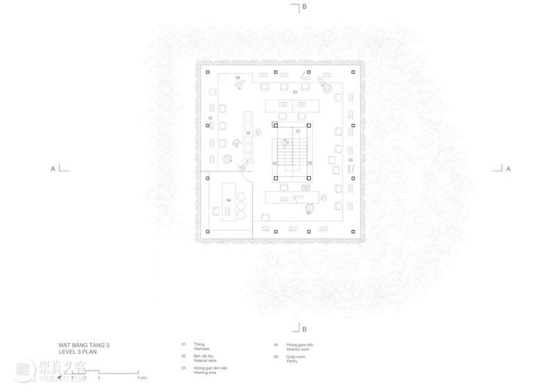 绿植“窗帘”，MIA设计工作室 / MIA Design Studio 工作室 绿植 窗帘 MIA Chien 场地 西贡市二号 街区 中央公园 附近 崇真艺客