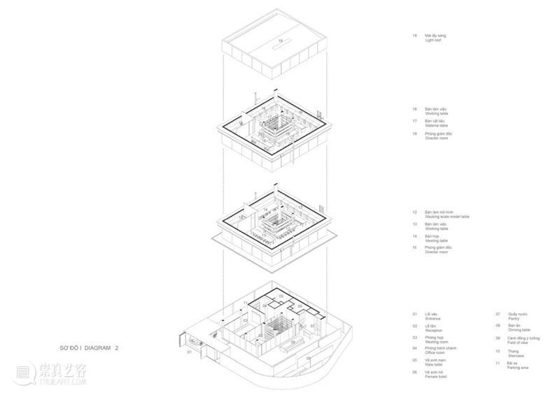 绿植“窗帘”，MIA设计工作室 / MIA Design Studio 工作室 绿植 窗帘 MIA Chien 场地 西贡市二号 街区 中央公园 附近 崇真艺客