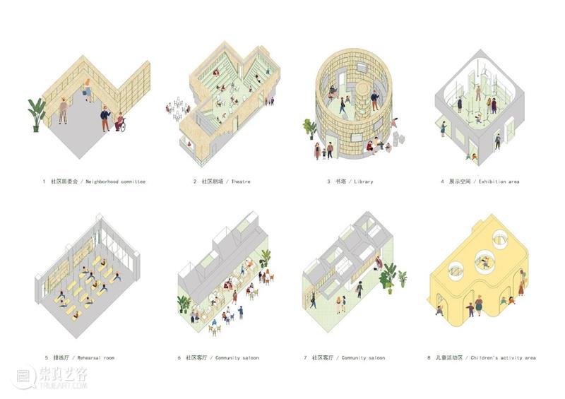 北京广安门内街道文化活动中心，植入几何体 / MAT 超级建筑事务所 建筑 文化 中心 几何体 MAT 事务所 北京 广安门内街道 空间 唐康 崇真艺客