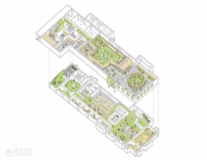 北京广安门内街道文化活动中心，植入几何体 / MAT 超级建筑事务所 建筑 文化 中心 几何体 MAT 事务所 北京 广安门内街道 空间 唐康 崇真艺客