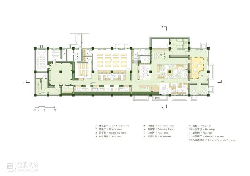 北京广安门内街道文化活动中心，植入几何体 / MAT 超级建筑事务所 建筑 文化 中心 几何体 MAT 事务所 北京 广安门内街道 空间 唐康 崇真艺客