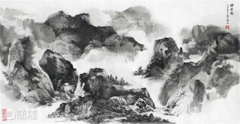 追古诵今  新意万象 ——赏析武千嶂的水墨山水画品 艺术评论 陈恳 笔墨 山水画 武千嶂 山水 万象 泼墨 书画 新意 气韵 水墨山水画 陈恳 崇真艺客