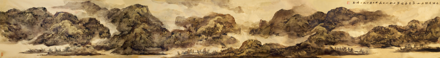 追古诵今  新意万象 ——赏析武千嶂的水墨山水画品 艺术评论 陈恳 笔墨 山水画 武千嶂 山水 万象 泼墨 书画 新意 气韵 水墨山水画 陈恳 崇真艺客