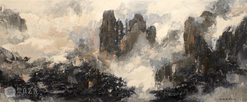 追古诵今  新意万象 ——赏析武千嶂的水墨山水画品 艺术评论 陈恳 笔墨 山水画 武千嶂 山水 万象 泼墨 书画 新意 气韵 水墨山水画 陈恳 崇真艺客