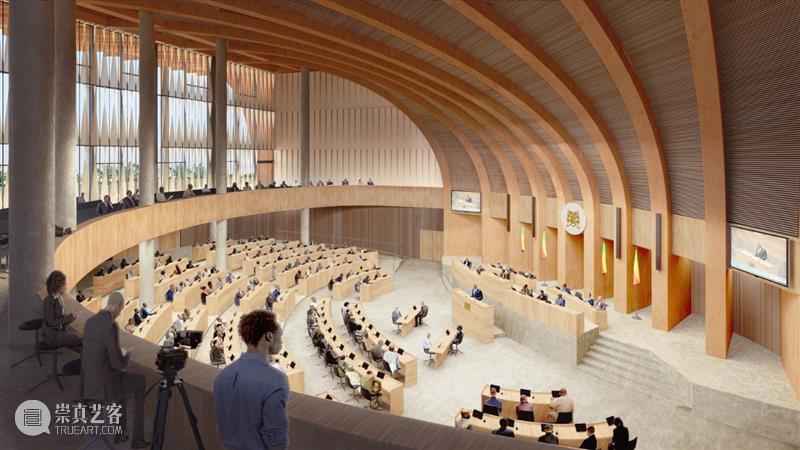 “贝宁新国民议会大楼”方案公布，“树”下公民空间 贝宁 新国民 议会大楼 方案 公民 空间 Kéré Architecture 凯瑞建筑事务所 项目 崇真艺客