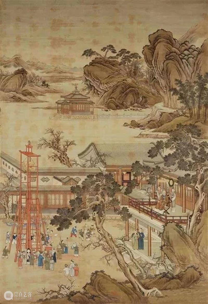 节日里的美术馆——关于春节的艺术作品（三） 节日 美术馆 艺术 作品 上元节 元夕 灯节 中国 时间 习俗 崇真艺客