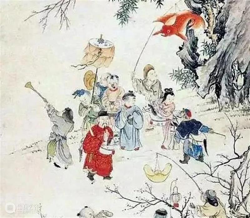 节日里的美术馆——关于春节的艺术作品（三） 节日 美术馆 艺术 作品 上元节 元夕 灯节 中国 时间 习俗 崇真艺客