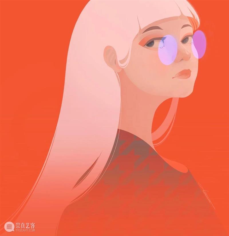 这是什么神仙配色 配色 神仙 日本 插画师@Choomoranma 人像 插画 风格 色彩 美感 作品 崇真艺客