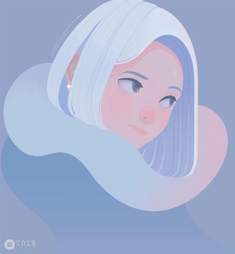 这是什么神仙配色 配色 神仙 日本 插画师@Choomoranma 人像 插画 风格 色彩 美感 作品 崇真艺客