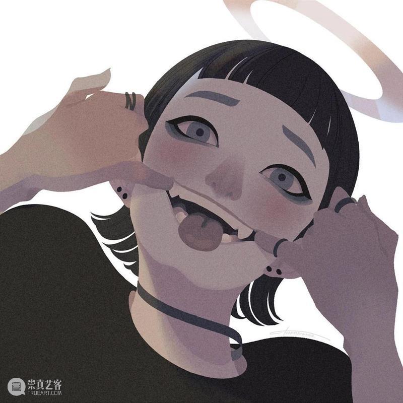 这是什么神仙配色 配色 神仙 日本 插画师@Choomoranma 人像 插画 风格 色彩 美感 作品 崇真艺客