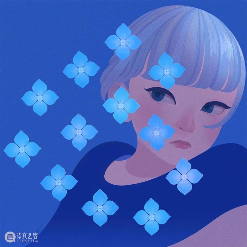 这是什么神仙配色 配色 神仙 日本 插画师@Choomoranma 人像 插画 风格 色彩 美感 作品 崇真艺客