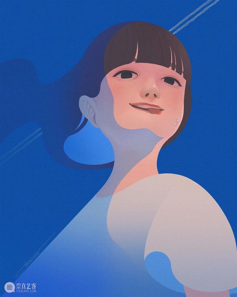 这是什么神仙配色 配色 神仙 日本 插画师@Choomoranma 人像 插画 风格 色彩 美感 作品 崇真艺客