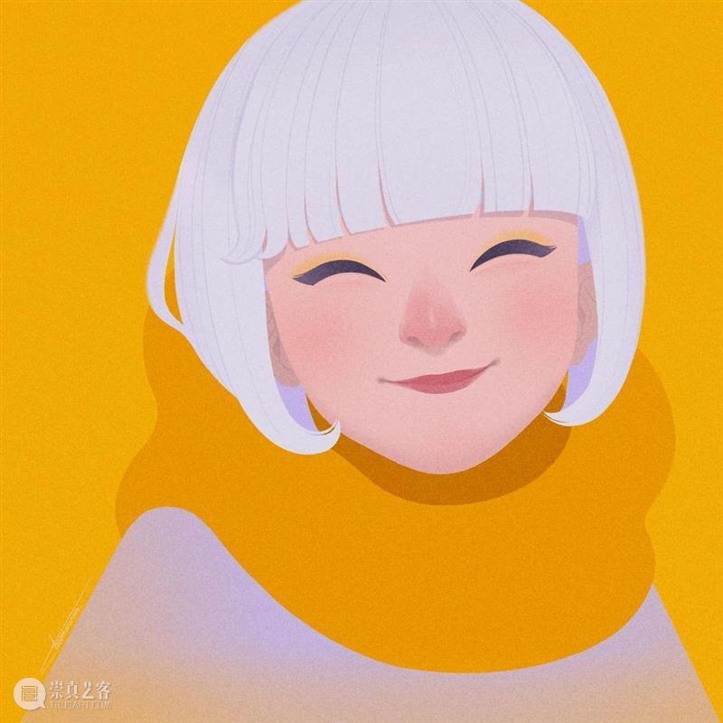 这是什么神仙配色 配色 神仙 日本 插画师@Choomoranma 人像 插画 风格 色彩 美感 作品 崇真艺客
