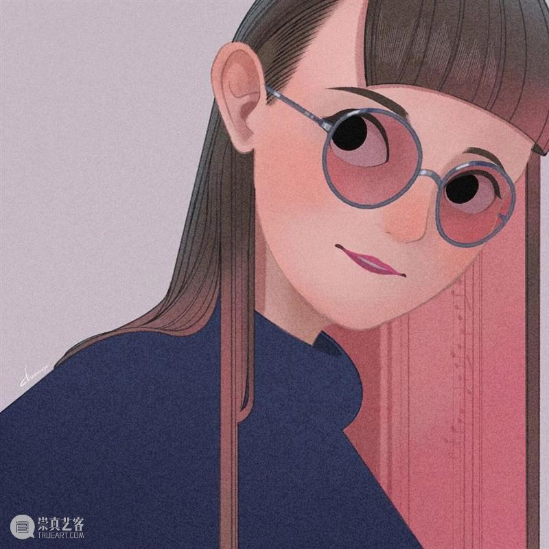 这是什么神仙配色 配色 神仙 日本 插画师@Choomoranma 人像 插画 风格 色彩 美感 作品 崇真艺客