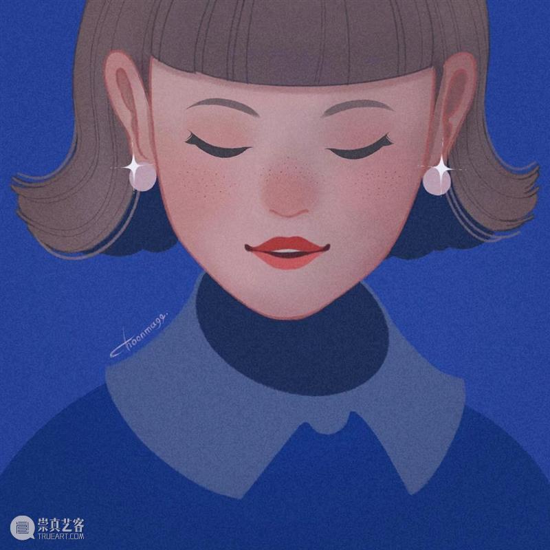 这是什么神仙配色 配色 神仙 日本 插画师@Choomoranma 人像 插画 风格 色彩 美感 作品 崇真艺客