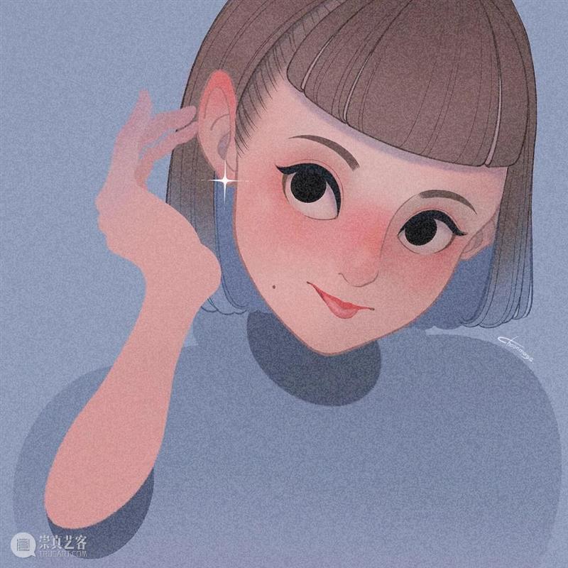 这是什么神仙配色 配色 神仙 日本 插画师@Choomoranma 人像 插画 风格 色彩 美感 作品 崇真艺客