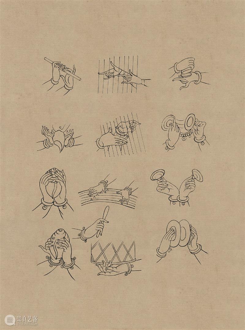 图集丨莫高窟石窟线描稿200图  中国舞台美术学会 崇真艺客