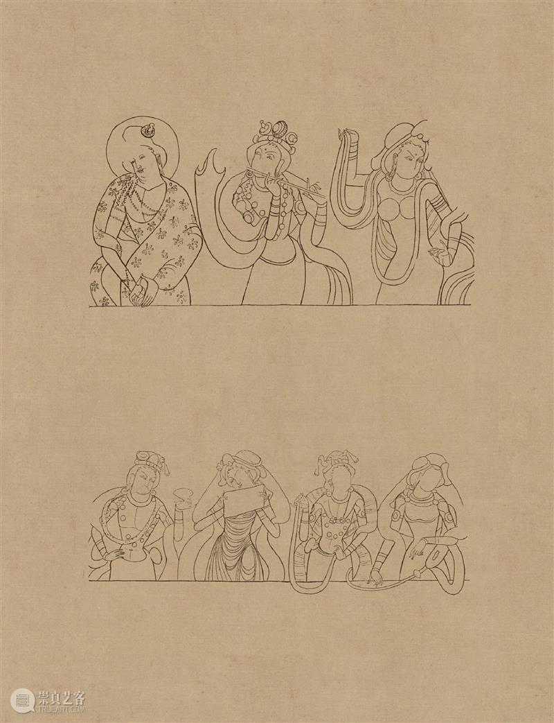 图集丨莫高窟石窟线描稿200图  中国舞台美术学会 崇真艺客