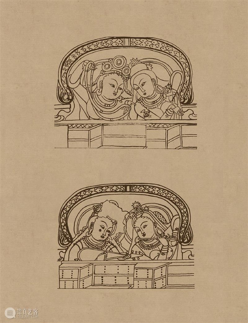 图集丨莫高窟石窟线描稿200图  中国舞台美术学会 崇真艺客