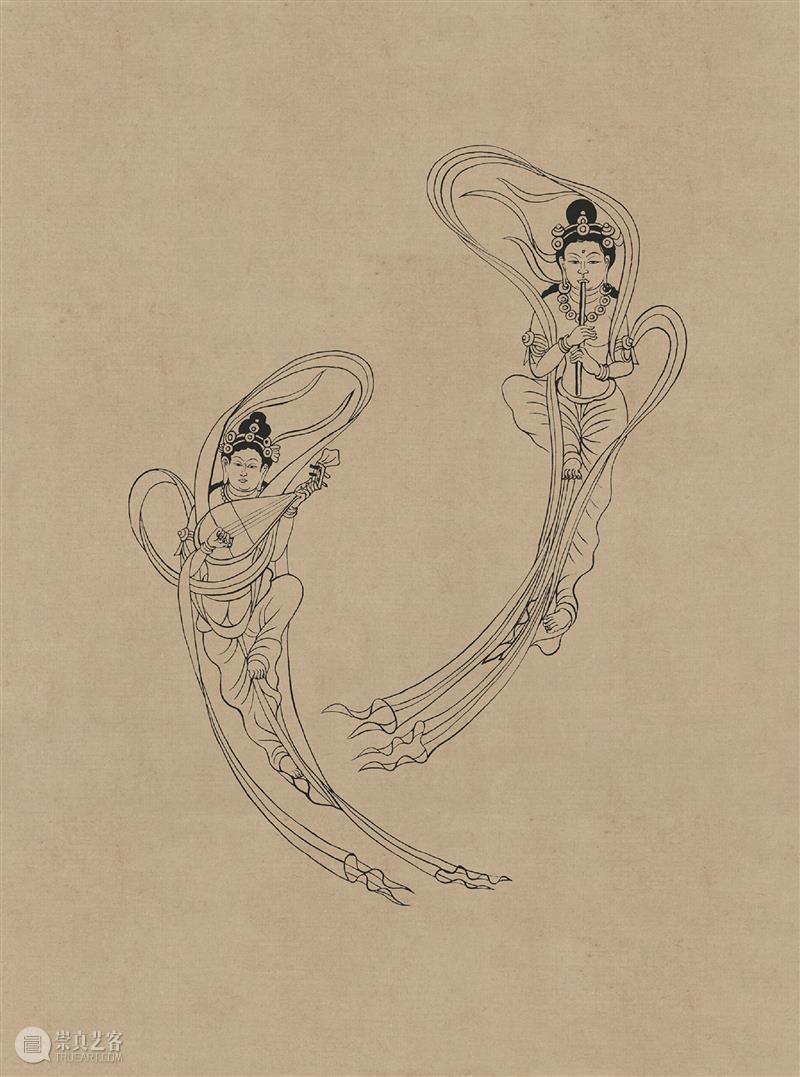 图集丨莫高窟石窟线描稿200图  中国舞台美术学会 崇真艺客