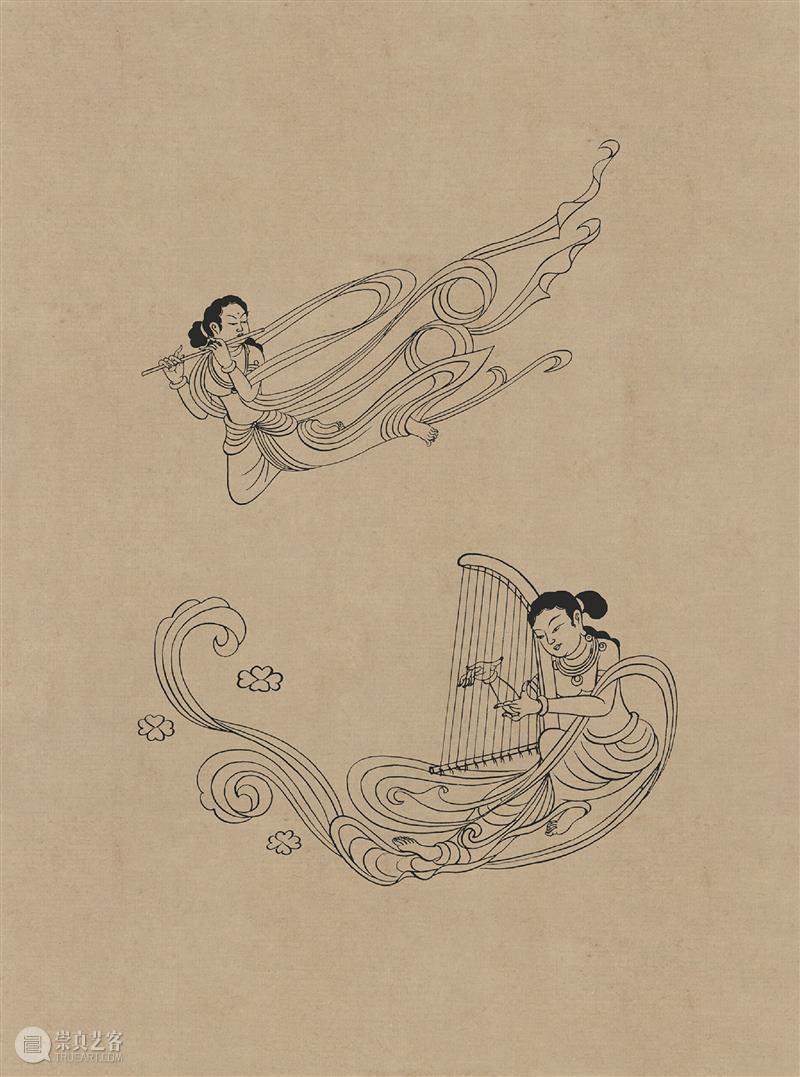 图集丨莫高窟石窟线描稿200图  中国舞台美术学会 崇真艺客