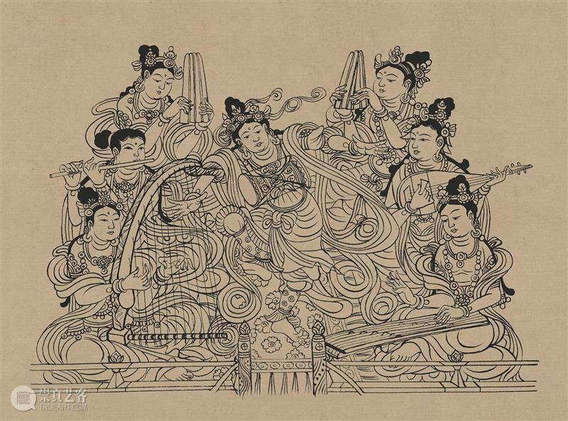 图集丨莫高窟石窟线描稿200图  中国舞台美术学会 崇真艺客