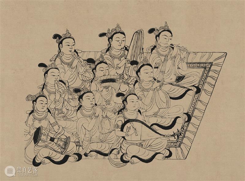 图集丨莫高窟石窟线描稿200图  中国舞台美术学会 崇真艺客