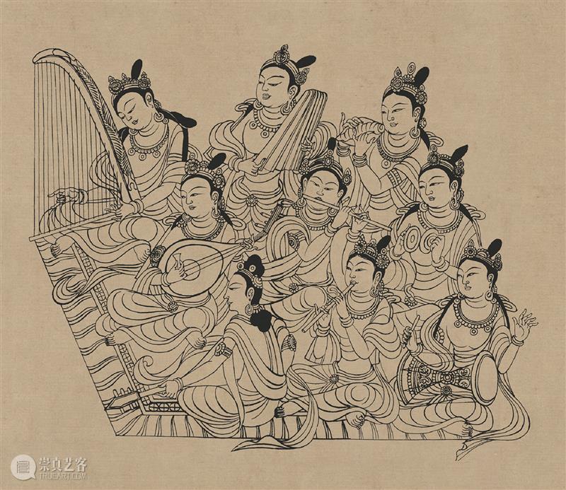 图集丨莫高窟石窟线描稿200图  中国舞台美术学会 崇真艺客