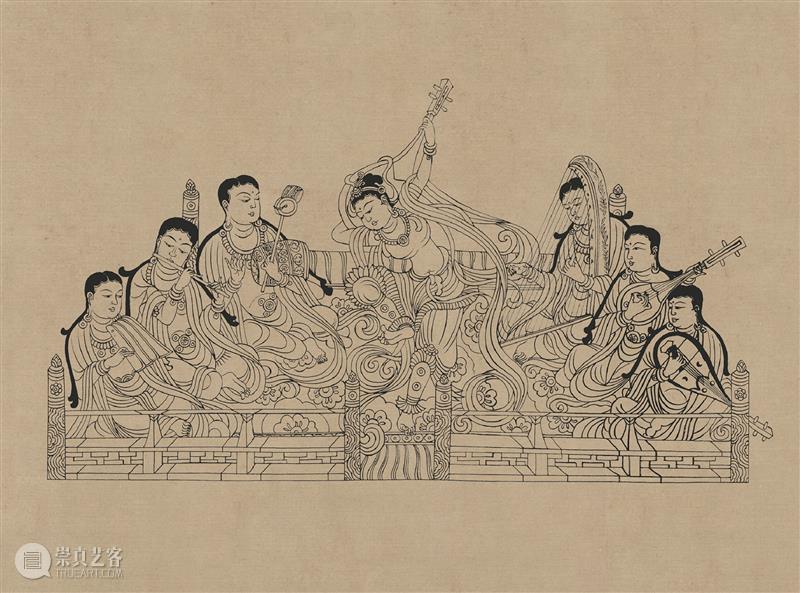 图集丨莫高窟石窟线描稿200图  中国舞台美术学会 崇真艺客