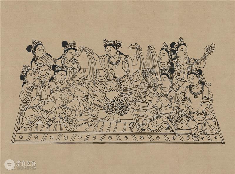 图集丨莫高窟石窟线描稿200图  中国舞台美术学会 崇真艺客