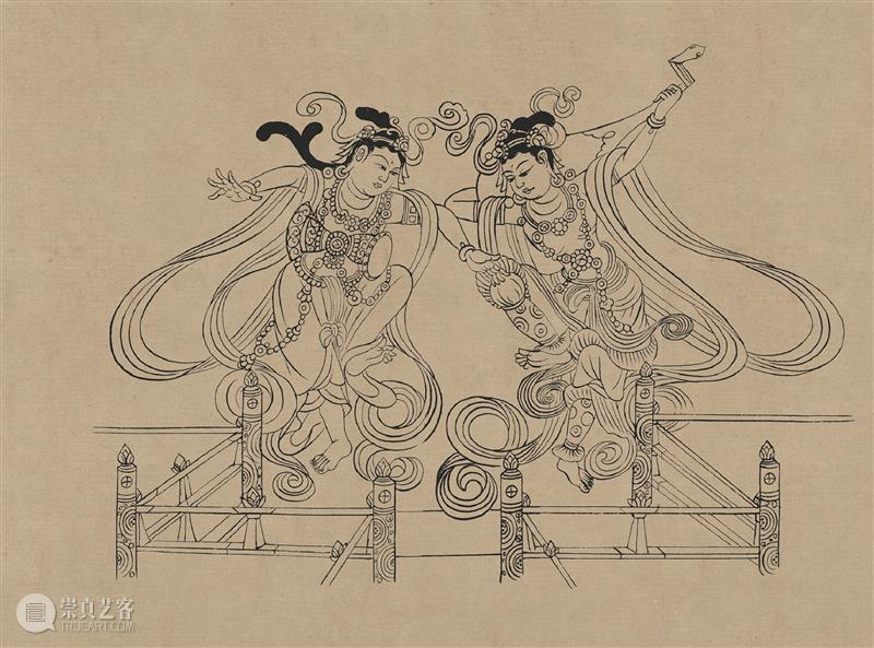 图集丨莫高窟石窟线描稿200图  中国舞台美术学会 崇真艺客