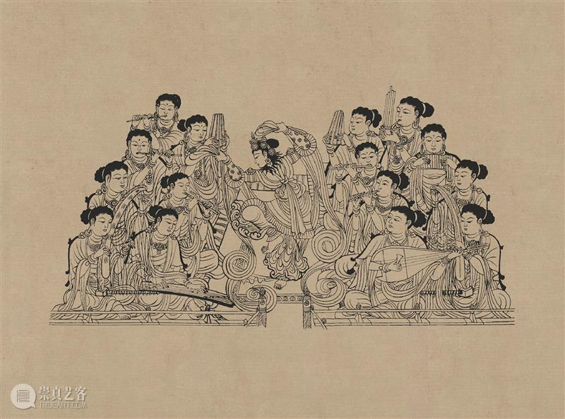 图集丨莫高窟石窟线描稿200图  中国舞台美术学会 崇真艺客