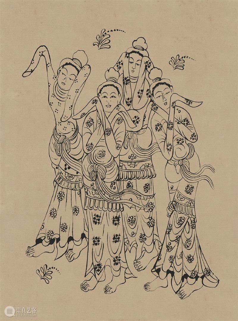 图集丨莫高窟石窟线描稿200图  中国舞台美术学会 崇真艺客