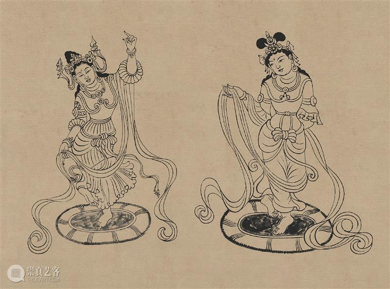 图集丨莫高窟石窟线描稿200图  中国舞台美术学会 崇真艺客