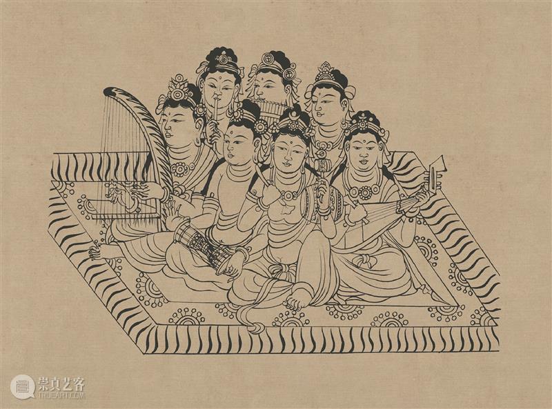 图集丨莫高窟石窟线描稿200图  中国舞台美术学会 崇真艺客