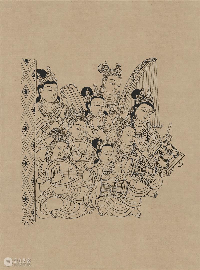 图集丨莫高窟石窟线描稿200图  中国舞台美术学会 崇真艺客