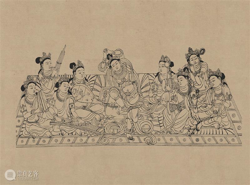 图集丨莫高窟石窟线描稿200图  中国舞台美术学会 崇真艺客