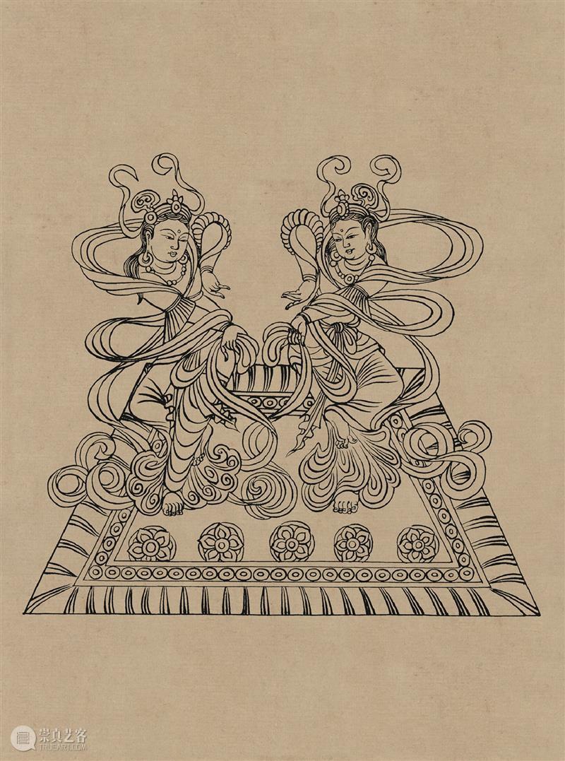 图集丨莫高窟石窟线描稿200图  中国舞台美术学会 崇真艺客