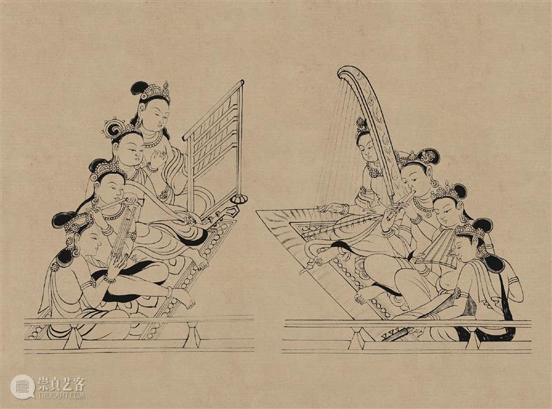 图集丨莫高窟石窟线描稿200图  中国舞台美术学会 崇真艺客