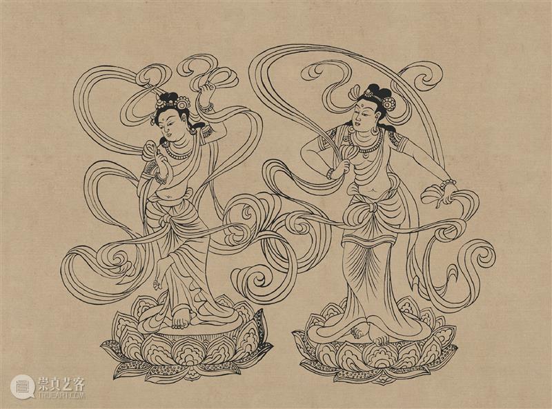 图集丨莫高窟石窟线描稿200图  中国舞台美术学会 崇真艺客