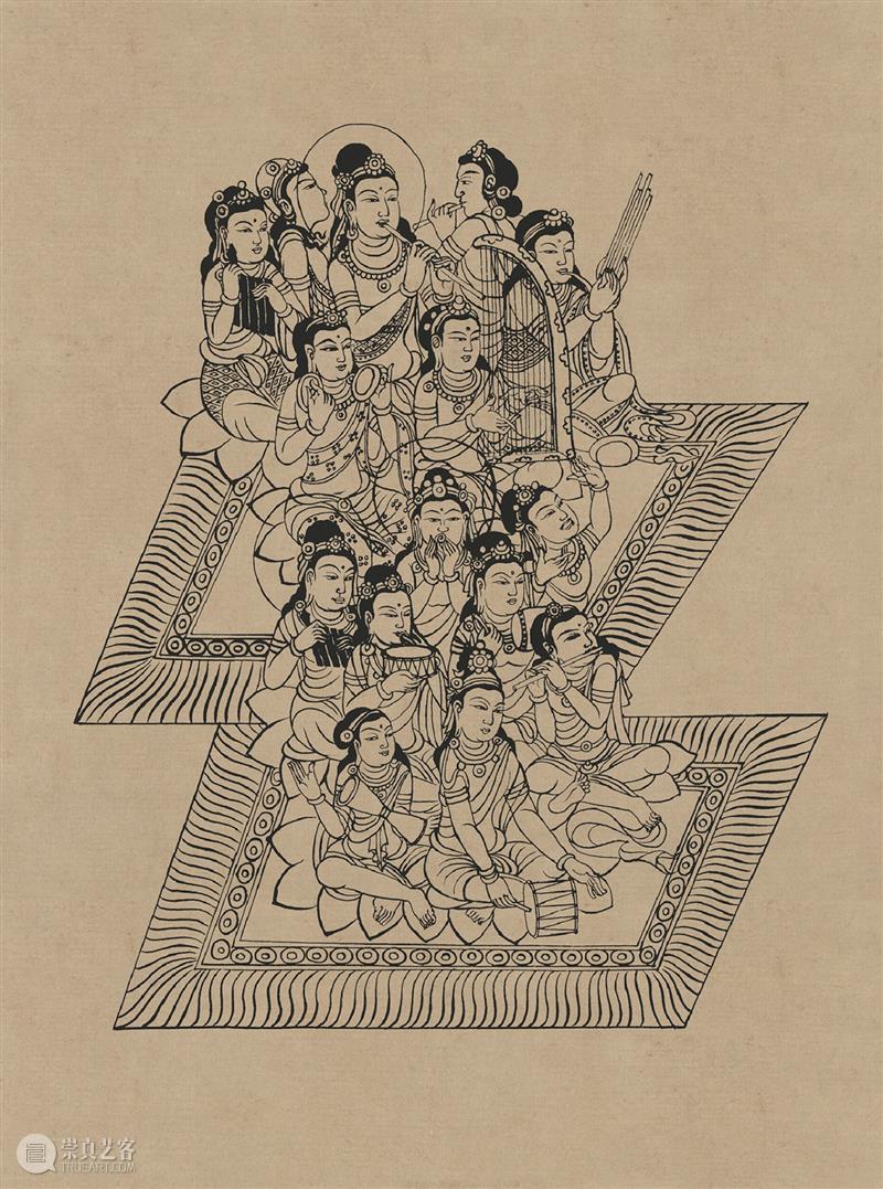 图集丨莫高窟石窟线描稿200图  中国舞台美术学会 崇真艺客