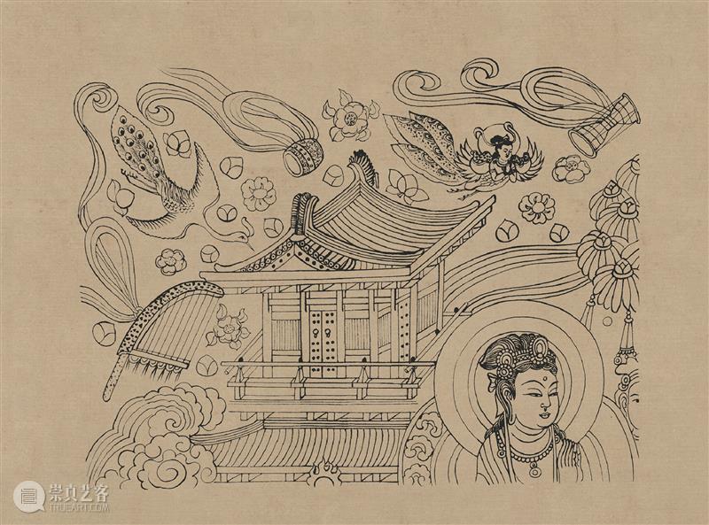 图集丨莫高窟石窟线描稿200图  中国舞台美术学会 崇真艺客