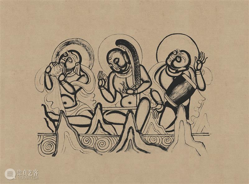 图集丨莫高窟石窟线描稿200图  中国舞台美术学会 崇真艺客