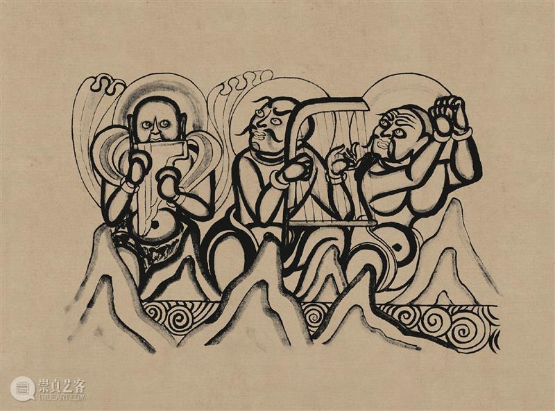 图集丨莫高窟石窟线描稿200图  中国舞台美术学会 崇真艺客