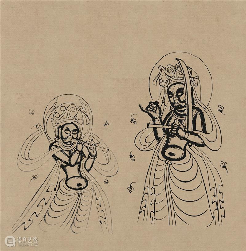 图集丨莫高窟石窟线描稿200图  中国舞台美术学会 崇真艺客