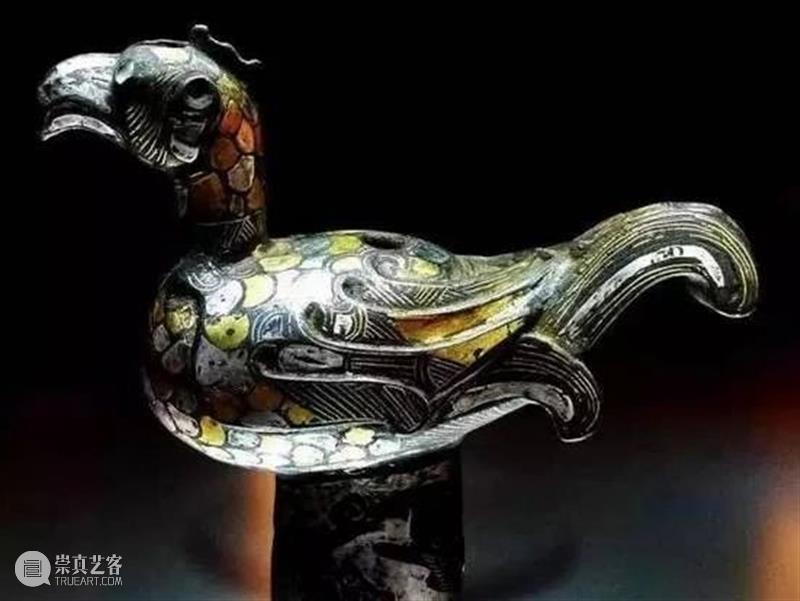 金银错青铜时代的绚丽晚霞，金银易懂，“错”你了解吗？ 金银错 青铜 时代 晚霞 金银 工艺 春秋 晚期 中国 错金银鸠杖首 崇真艺客